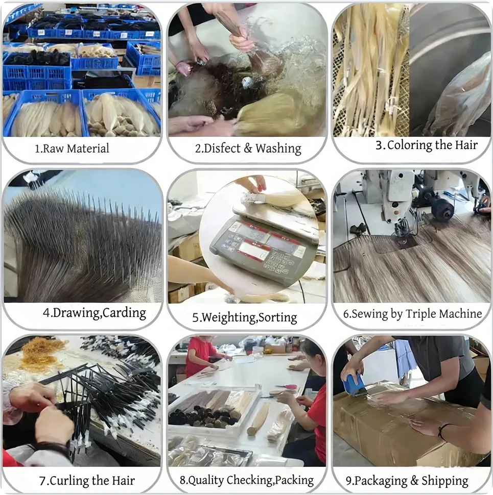 Hand Tied Hair Extensions